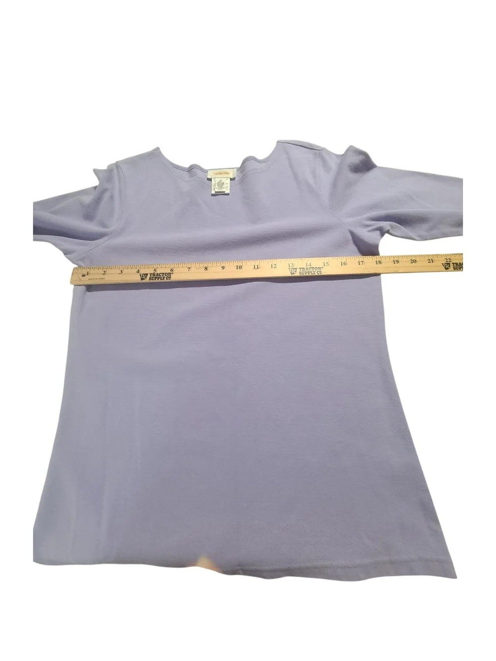 ​Lands' End Blue Cardigan & Talbots Lavender Top Bundle M